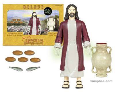 Deluxe Jesus Action Figure - Miracle Edition - Glow Hands - Archie McPhee