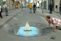 Pavement drawing : boat