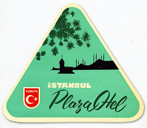 vintage luggage labels