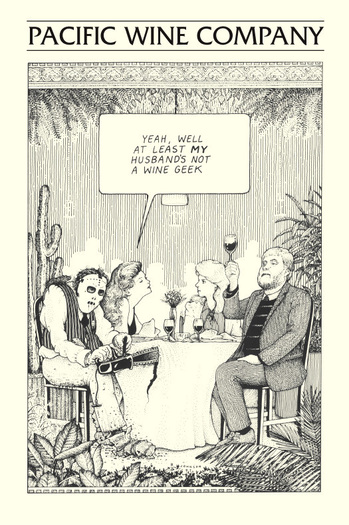 S.F. PACIFIC WINE COMPANY Wine Cartoons on the Behance Network